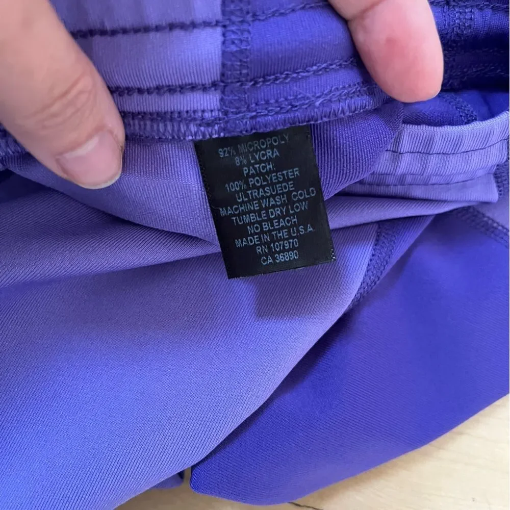 Kerrits  Kids Flow Rise Riding  Tights in Purple and Black XL